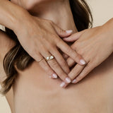 Illusion Solitaire Oval Diamant Ring 1.0 ct