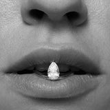 Illusion Solitaire Pear Diamond Ring 1.0 ct