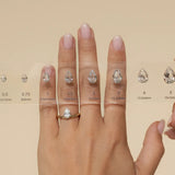 Illusion Solitaire Pear Diamant Ring 0.5 ct