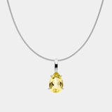 Pear Lemon Quartz Anhänger