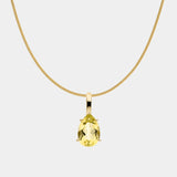 Pear Lemon Quartz Anhänger