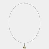 Pear Prasiolith Diamant Anhänger