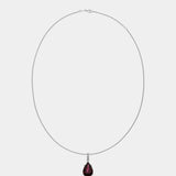 Pear Rhodolith Diamant Anhänger