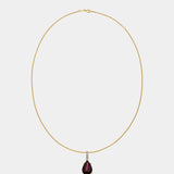 Pear Rhodolith Diamant Anhänger
