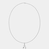 Weißer Pear Topas Diamant Anhänger