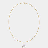 Weißer Pear Topas Diamant Anhänger