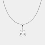 Weißer Pear Topas Anhänger