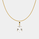 Weißer Pear Topas Anhänger