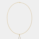 Weißer Pear Topas Anhänger