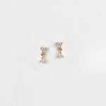 Round Brilliant Diamond Drop Earrings - heroyne