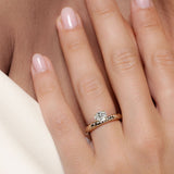 Stargazing Oval Diamond Solitaire Ring