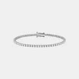 Tennisarmband .04ct Weiße Saphire