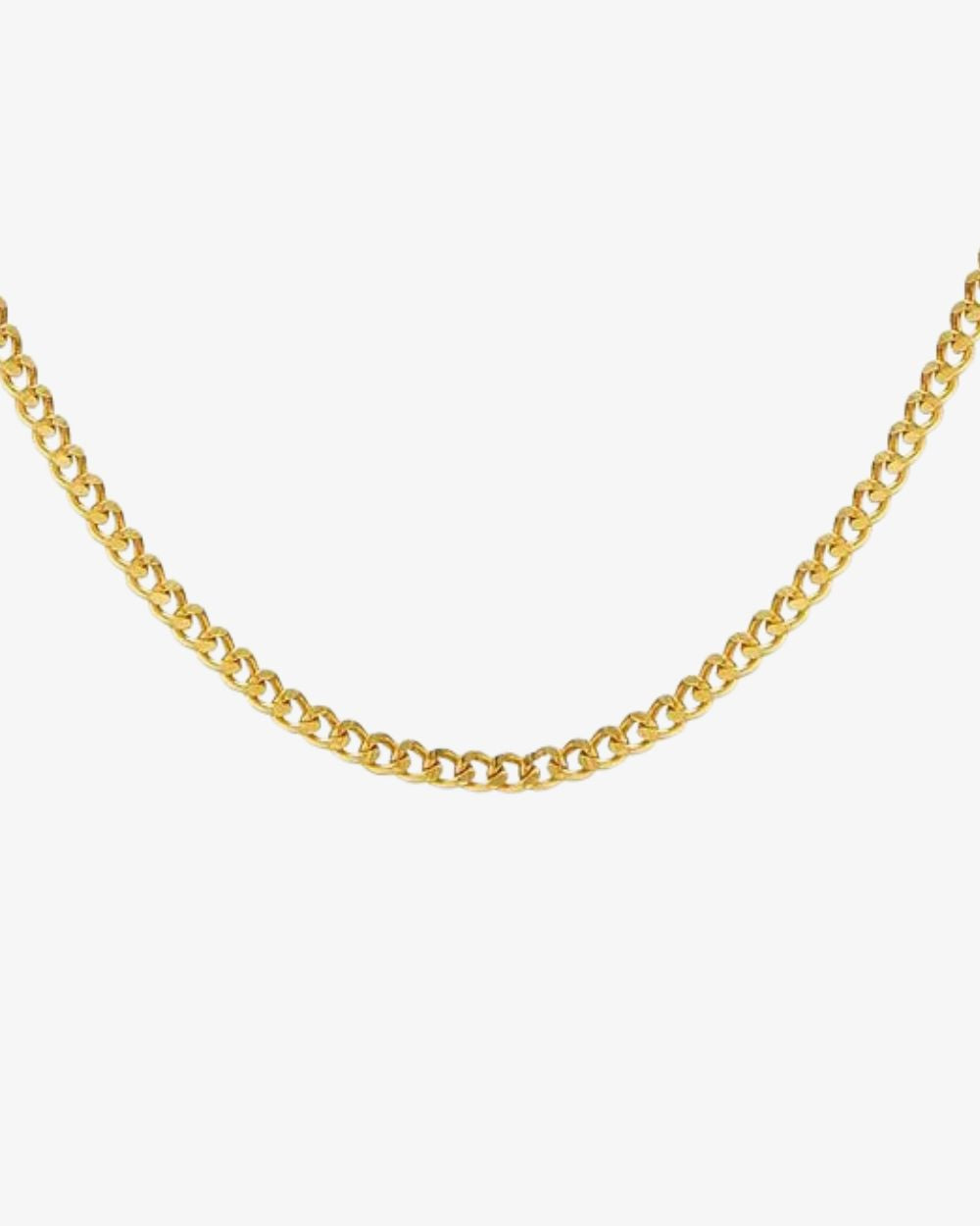 heroyne Thin Curb Chain Feine Panzerkette Gold 2