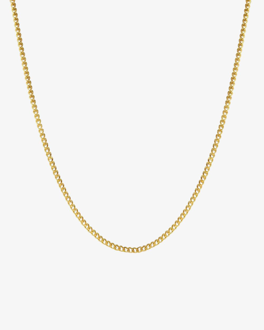 heroyne Thin Curb Chain Feine Panzerkette Gold 